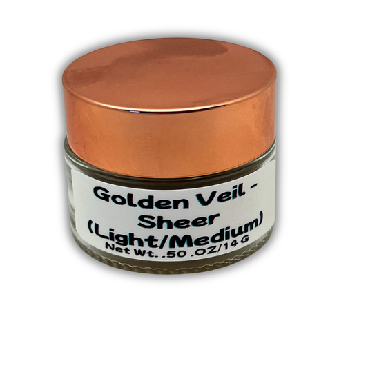 Tallow Skin Tint Golden Veil light-medium sheer coverage in glass jar with rose lid