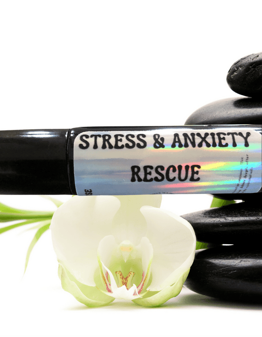 Stress and Anxiety Rescue Essential Oil Roller for calming and relaxing aromatherapy